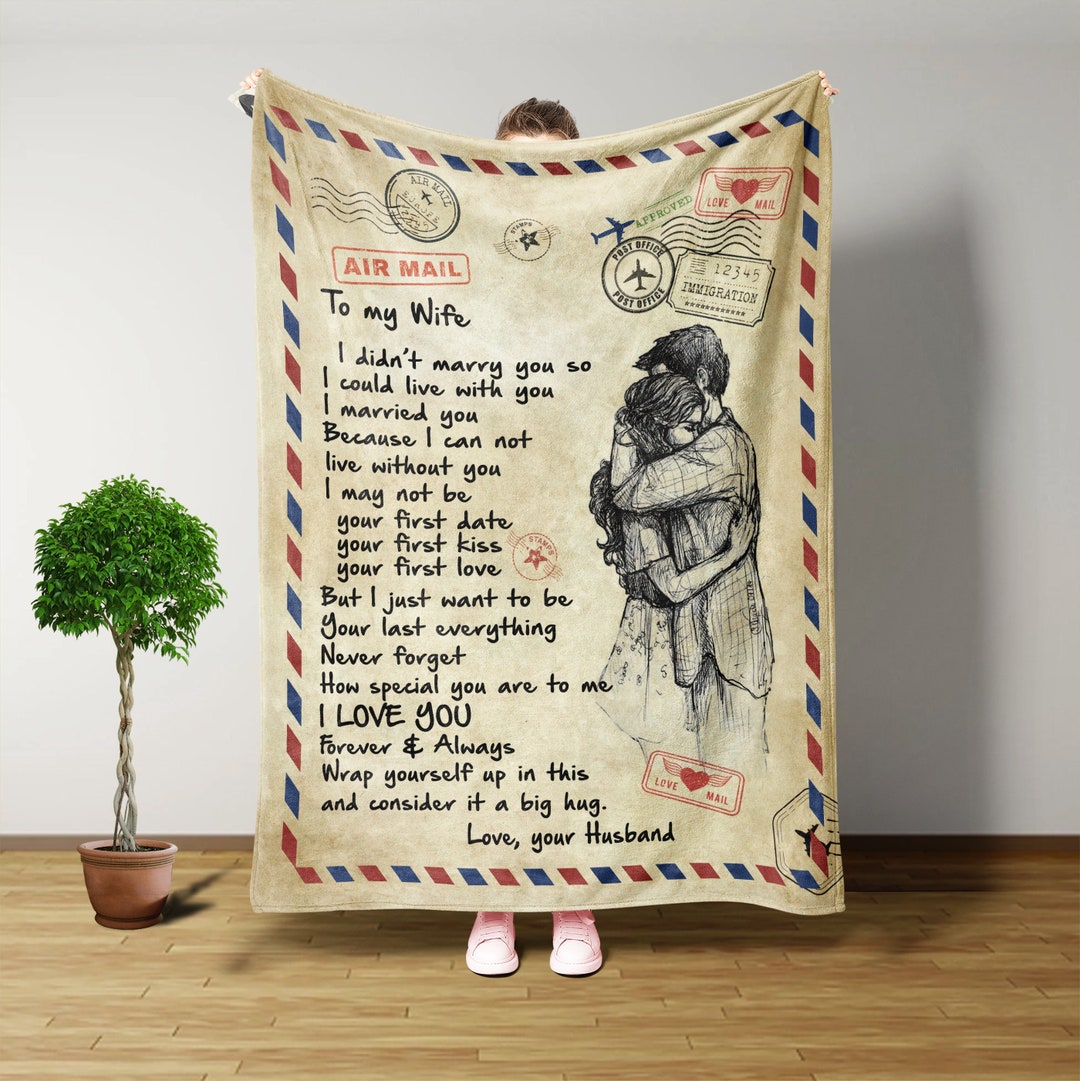 Personalised Blanket, to My Wife Blanket, Husband and Wife Quotes, Beach View, Couple Christmas