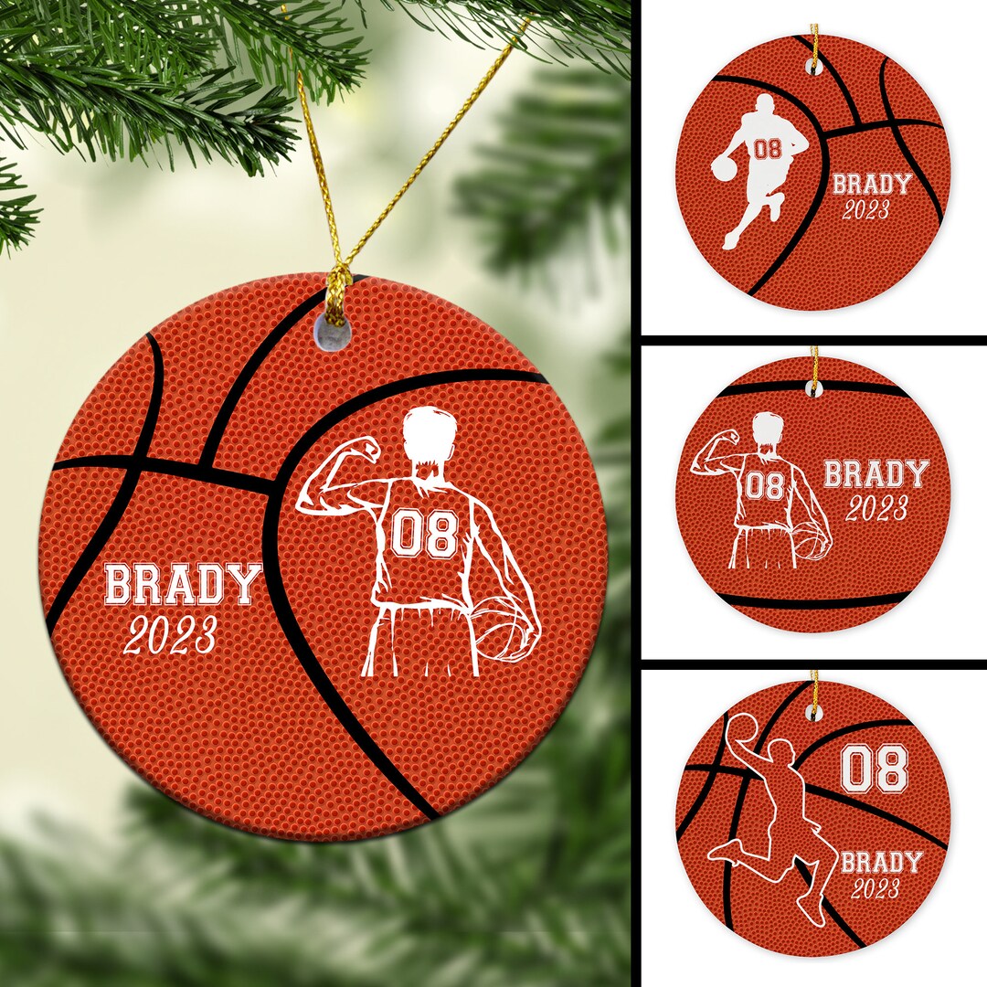 Basketball Ornaments for Christmas Tree, Christmas Ornaments