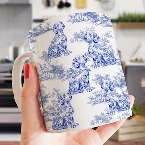 Dachshund French Toile De Jouy Mug, Dachshund Gifts, Dachshund Gifts For Dachshund Lovers, Dog Gifts, Dachshund Mom Gifts, Dog Gifts