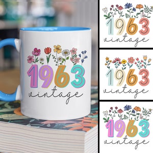 Customized Mug, 60Th Birthday Gifts For Women, Coffee Mug, 60Th Birthday Gifts For Men, 1963 Birthday Gifts For Women, Gifts For Mom