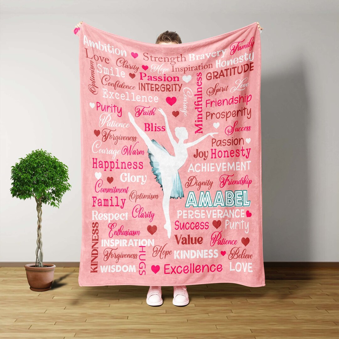 Dance Blanket, Personalized Blankets and Throws, Christmas Gifts for