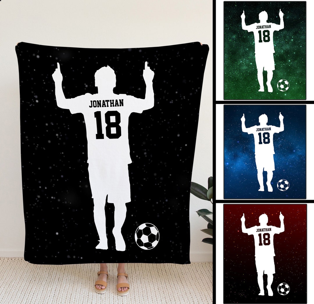Soccer Blanket, Personalized Blankets and Throws,christmas Gifts