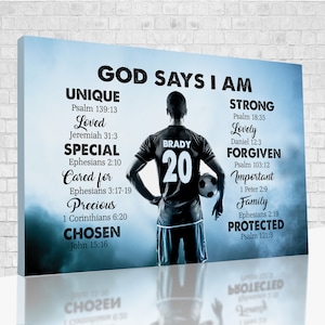 Soccer Canvas, Custom Canvas, Soccer Gifts, Soccer Team Gifts, Gifts For Boys, Gifts For Men, Wall Art For Living Room, Posters For Room