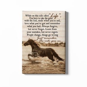 Running Horses Wall Art, Horse Poster, Canvas Wall Art, Bathroom Wall Art, Room Decorations, Inspirational Wall Decor, Girls Horse Gifts