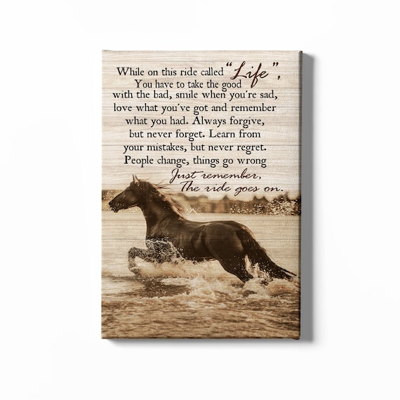 Running Horses Wall Art, Horse Poster, Canvas Wall Art, Bathroom Wall Art, Room Decorations, Inspirational Wall Decor, Girls Horse Gifts