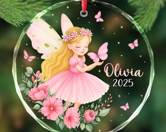 Fairy Girl Ornament 2025, Fairy Christmas Ornaments, Gift For Fairy Lovers, Christmas Gifts For Kids, Personalized Fairy Princess Gifts