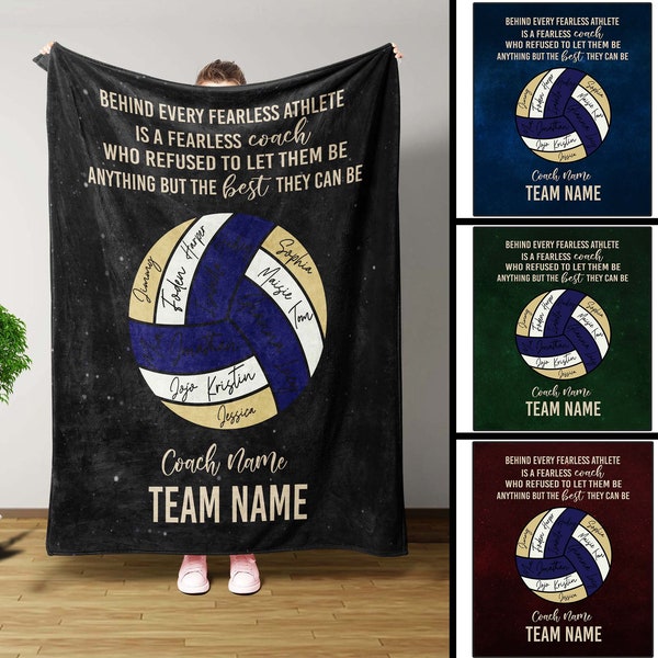 Volleyball Blanket, Personalized Blankets And Throws, Volleyball Gifts, Volleyball Team Gifts, Volleyball Coach Gifts, Coach Gifts