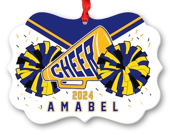 Christmas Tree Ornaments, Cheerleader Ornament, Personalized Gifts, Cheerleader Gifts, Christmas Ornaments, Christmas Gifts For Women