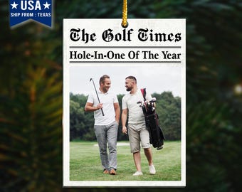 Golf Christmas Ornament, Golf Gifts For Men, Mens Golf Gifts, Golf Lover Gifts, Christmas Or Birthday Gift Idea For Golfers, Christmas Decor