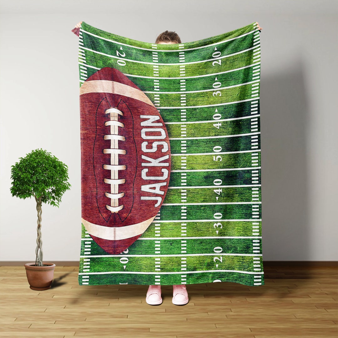 Football Blanket, Custom Blanket, Throw Blanket, Football Gifts