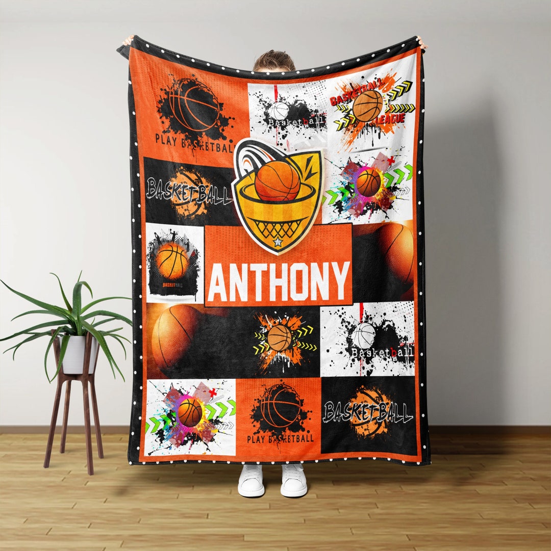 Custom Blankets Basketball Blanket Basketball Gifts Etsy Canada