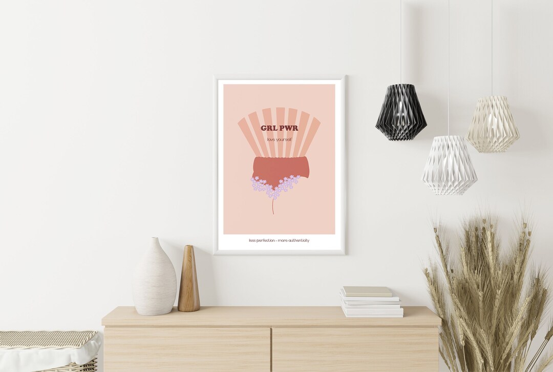Minimalist Feminist Illustration - Poster - Poster - Etsy
