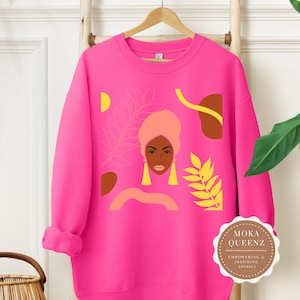 Black Woman Natural Hair Sweatshirt: African American Women&#39;s Fleece