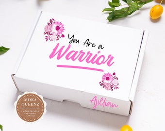 Breast Cancer Survivor Gift Box, Self Care Package, Personalized Tumbler