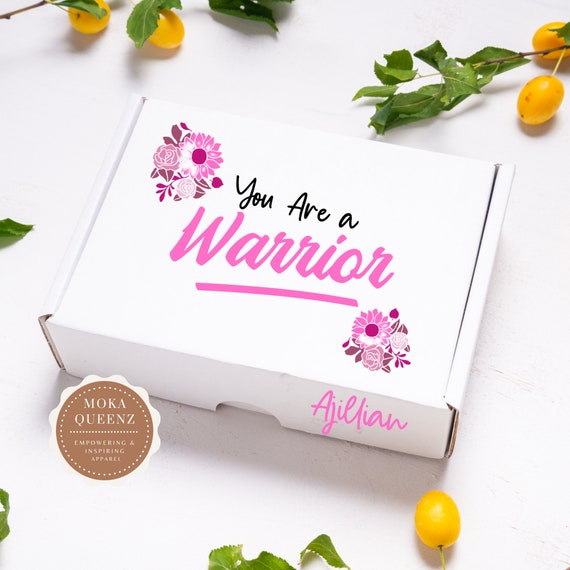 Breast Cancer Survivor Gift Box, Self Care Package, Personalized Tumbler