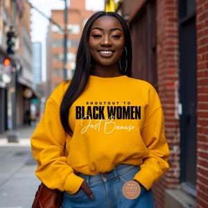 Shout Out to Women Sweatshirt | Feminist Graphic Pullover | Women Empowerment Hoodie | Inspirational Girl Power Shirt | Gift for Her