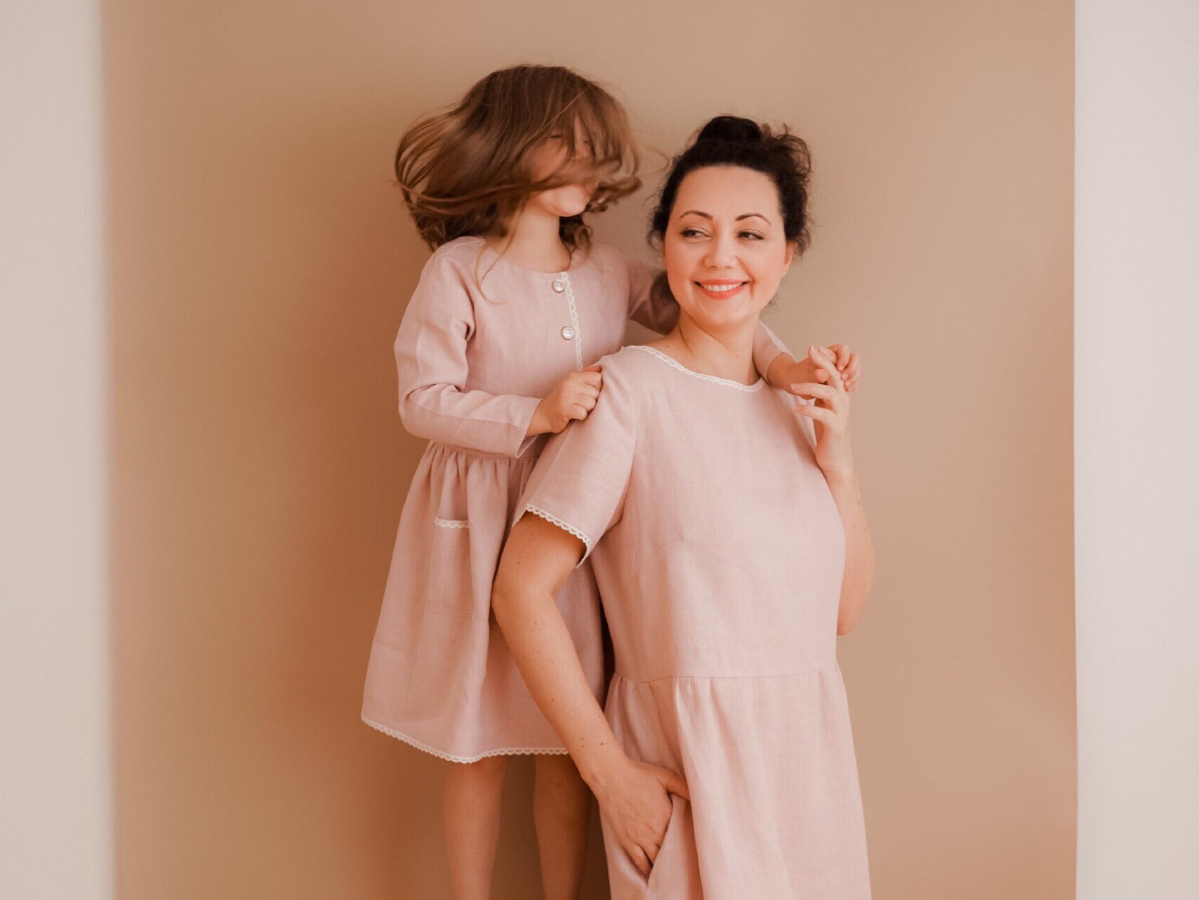 Mother and daughter christmas swing cheap dresses