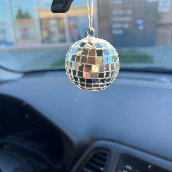 Hanging Disco Ball for Car Mirror/christmas Ornament Etsy