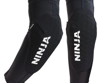 Ninja Biker Ellbogenschützer schwarz Radfahren Mountainbike Pads