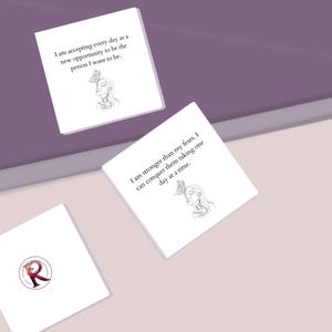 Affirmationen zur Selbstliebe | Tägliche Mantren | Affirmationen | motivierende Karten | Geschenk für sie | Handgemachte Affirmationskarten