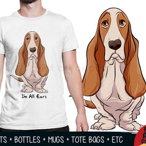 Personalized Basset Hound Custom Gifts Tshirt | Dog Lover Gifts | Animal Walking Art| Personalized Gift for Christmas