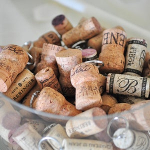 Assorted Wine Cork Keychains