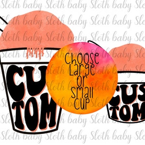 Sommer Sno Cone Custom Retro Text Sublimation Digital Design PNG