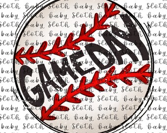 It’s Game Day Baseball Distressed Design Sublimation PNG