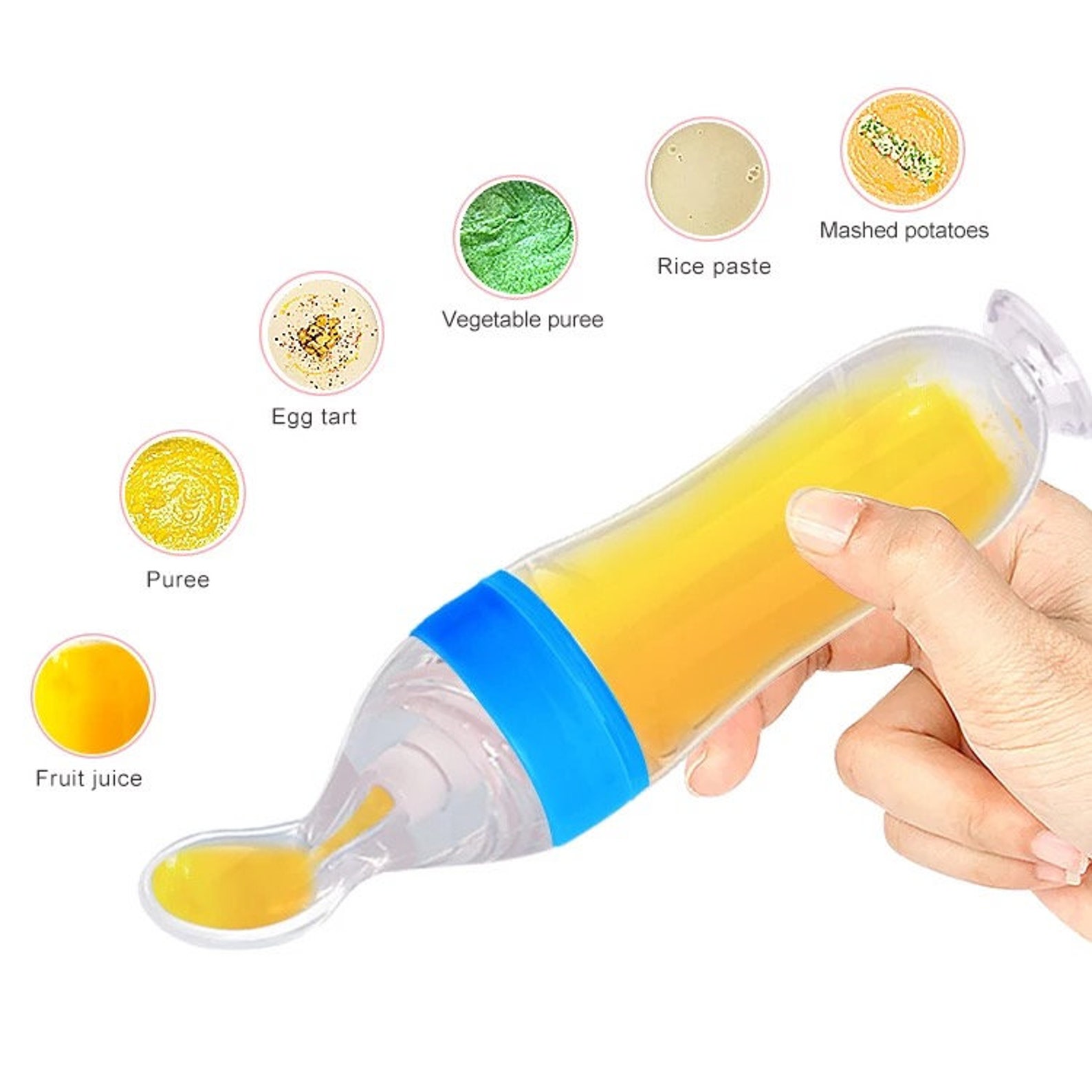 Baby Squeeze Feeding Bottle and Pacifier Etsy