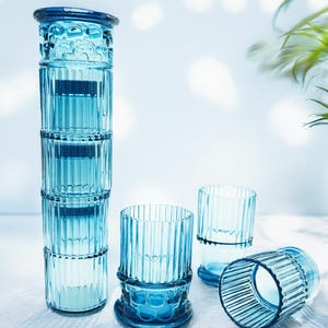 Conjunto de 4 copos empilháveis em formato de coluna romana | da gökotta®