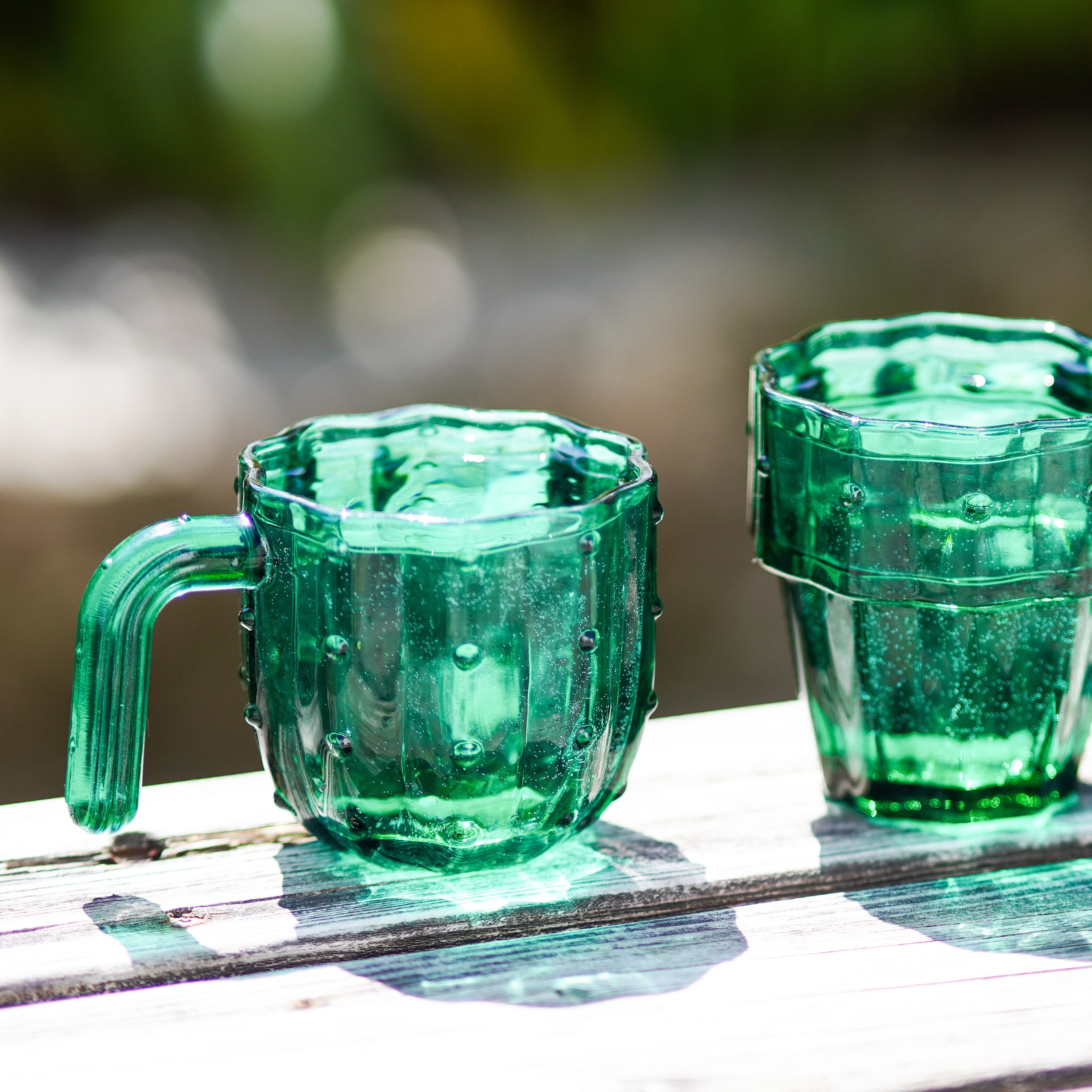 Glass Cup Set Cactus Glasses Juice Mugs Green Stained Glass Juice Coffee Mug  Tea 6 Pcs/set Water Cups Gift For Drinking Suit - Glass - AliExpress