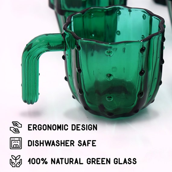 Verrerie  Pichet Lot De 4 Verres Avec Cactus - PUNTIA