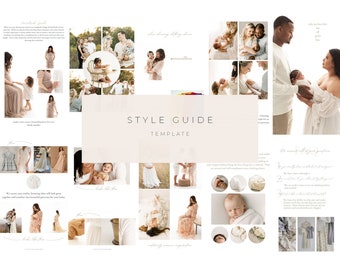 Style Guide Template - PDF To Share Client Clothing & Studio Wardrobe