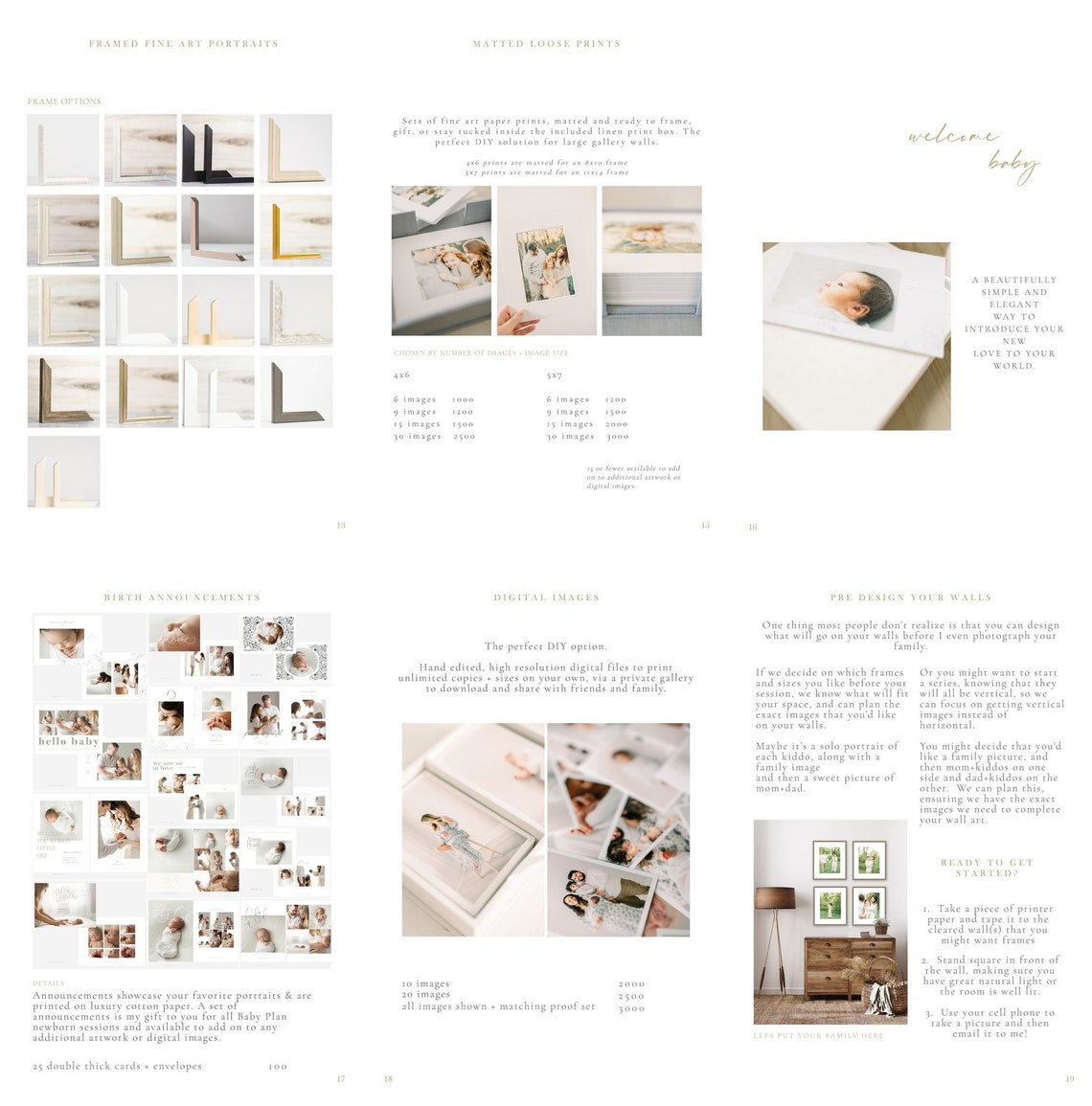 Product Catalog Template for Photographers, Template, Product