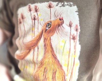 Hare & Teasels Organic Cotton Babygrow: Vintage Nature Print