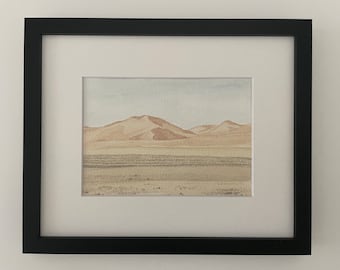 Namibian Desert - Original watercolor landscape