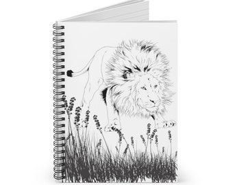 SA Big 5 Series: Lion Spiral Notebook - Ruled Line
