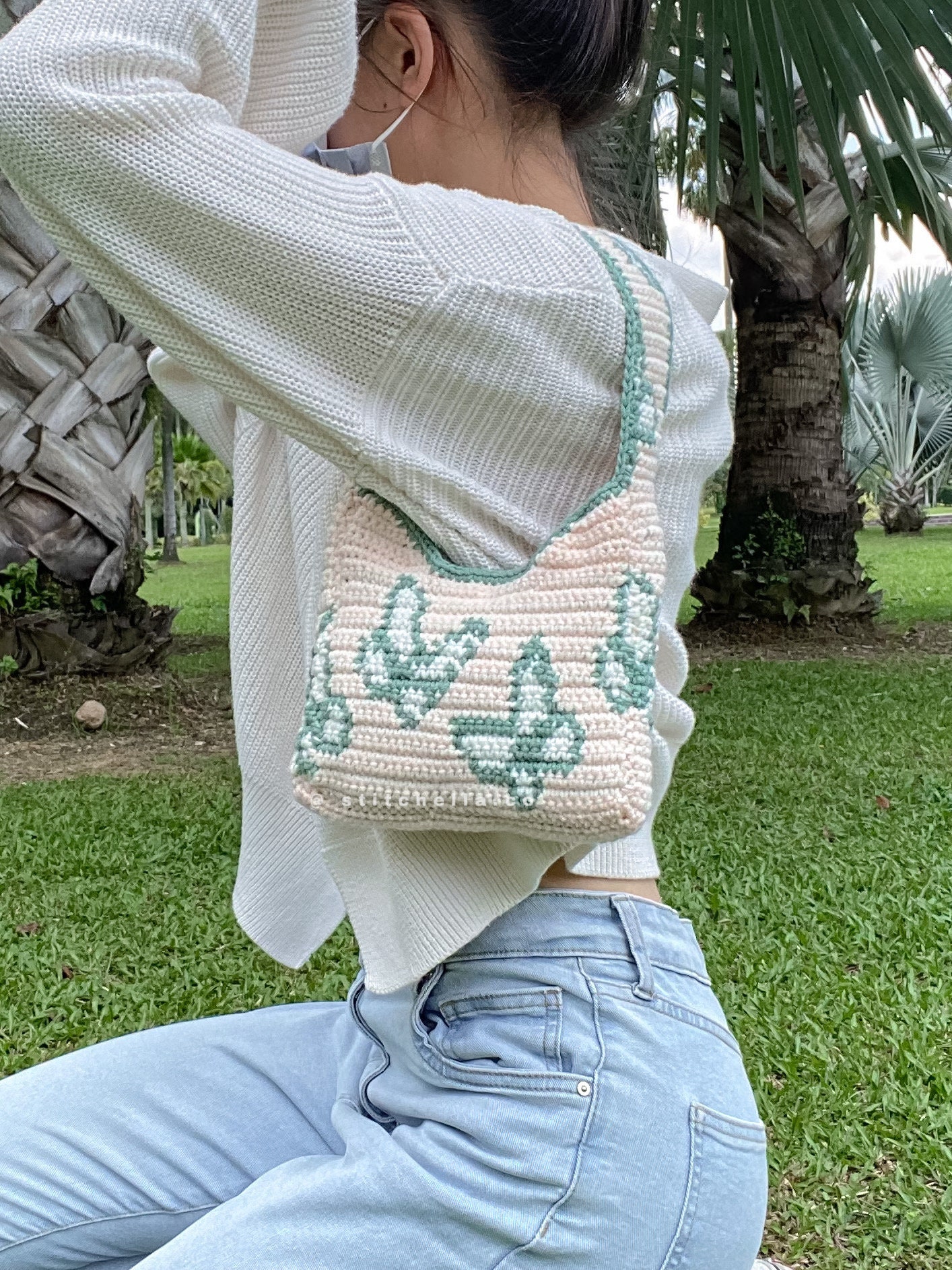 Crochet Bag Pattern Crochet Purse Pattern Crochet Butterfly Bag Butterfly  Shoulder Bag -  Singapore