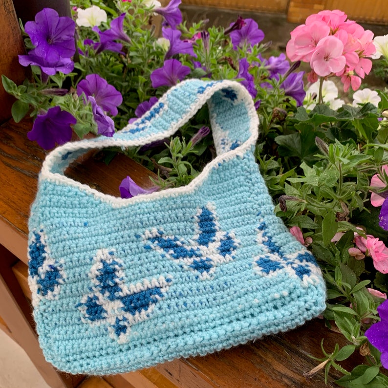 crochet bag pattern crochet purse pattern crochet butterfly bag butterfly shoulder bag image 5