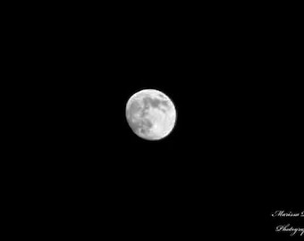Gibbous Mond Art Print, himmlische Mond Wand Dekor (digitaler Download)