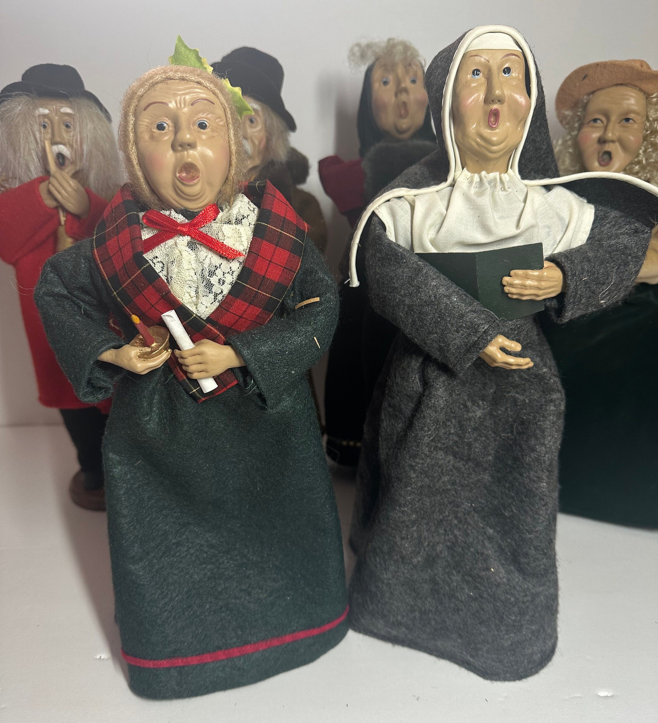 Vintage Christmas Carolers Figurines Set of Seven. Great Etsy