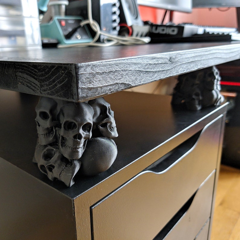 Skull Desk Riser 3D Printed Desk Riser Ikea Desk Riser Etsy