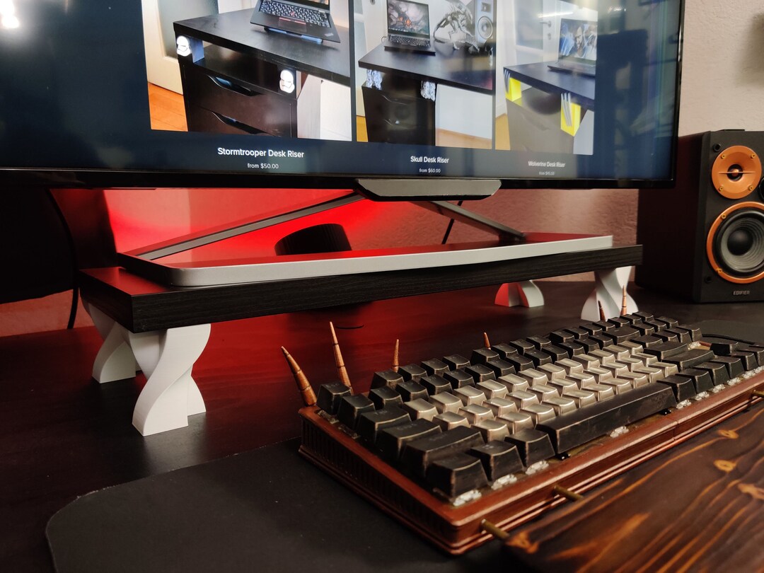 Double Twisted Monitor Riser | Spiral Monitor Riser | Monitor Risers ...