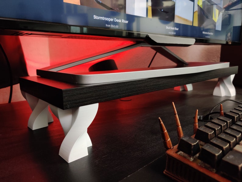 Double Twisted Monitor Riser | Spiral Monitor Riser | Monitor Risers ...