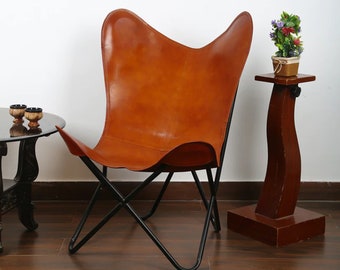 Leder Butterfly Chair Relaxsessel für Büro und Zuhause
