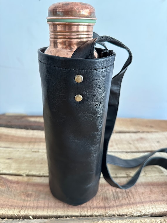 Bota De Vino Botella De Vino De Cuero Hecha A Mano, Bolsa De Vino