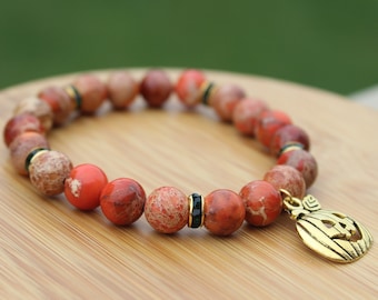 Jack-O-Lantern Pumpkin Bracelet