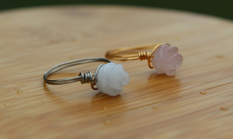 Custom Wire Wrap Rose Rings - Etsy