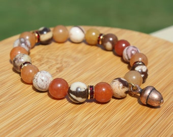 Autumn Acorn Bracelet