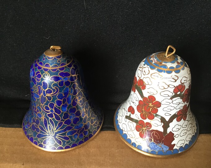 Cloisonne christmas bells